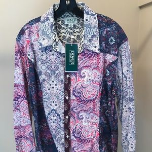 DOVER SADDLERY Adorable Shirt Blouse Top New with Tags